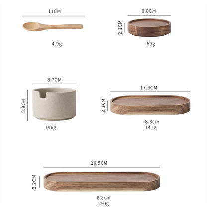 Japanisches Keramik-Gewürzschälchen-Set