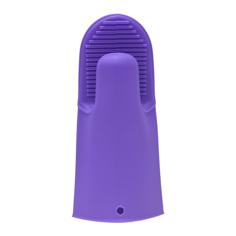 Hitzebeständige Zwei-Finger-Silikon-Küchenhandschuhe
