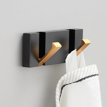 Faltbarer Wandhaken für Küche, Bad und Flur Schwarz-Gold