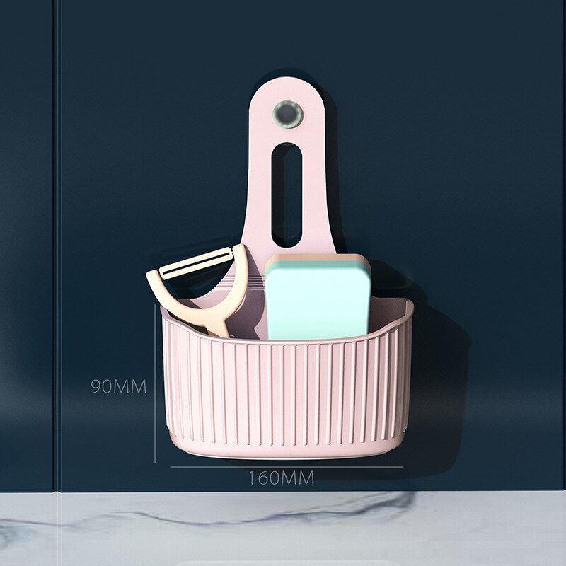 Wandmontierter Schwammhalter mit Ablauf