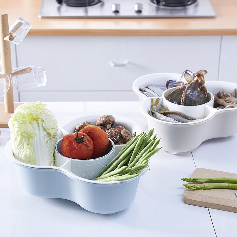 Abtropfsieb-Korb für Obst und Gemüse abnehmbar