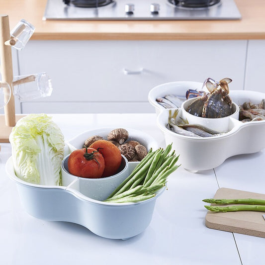 Abtropfsieb-Korb für Obst und Gemüse abnehmbar