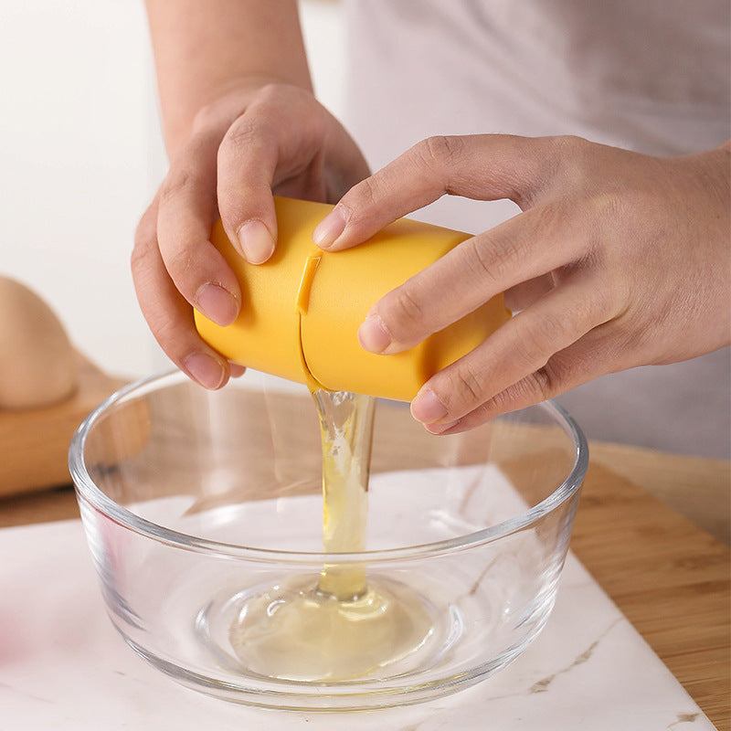 Kreativer Eieröffner mit integriertem Eierschneebesen