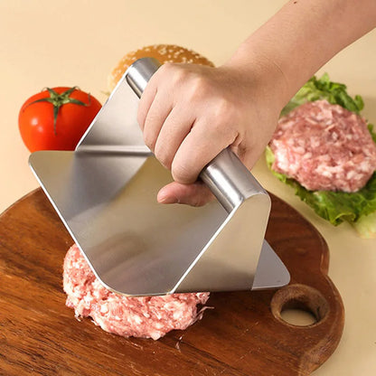 Edelstahl-Burgerpresse für gleichmäßige Patties