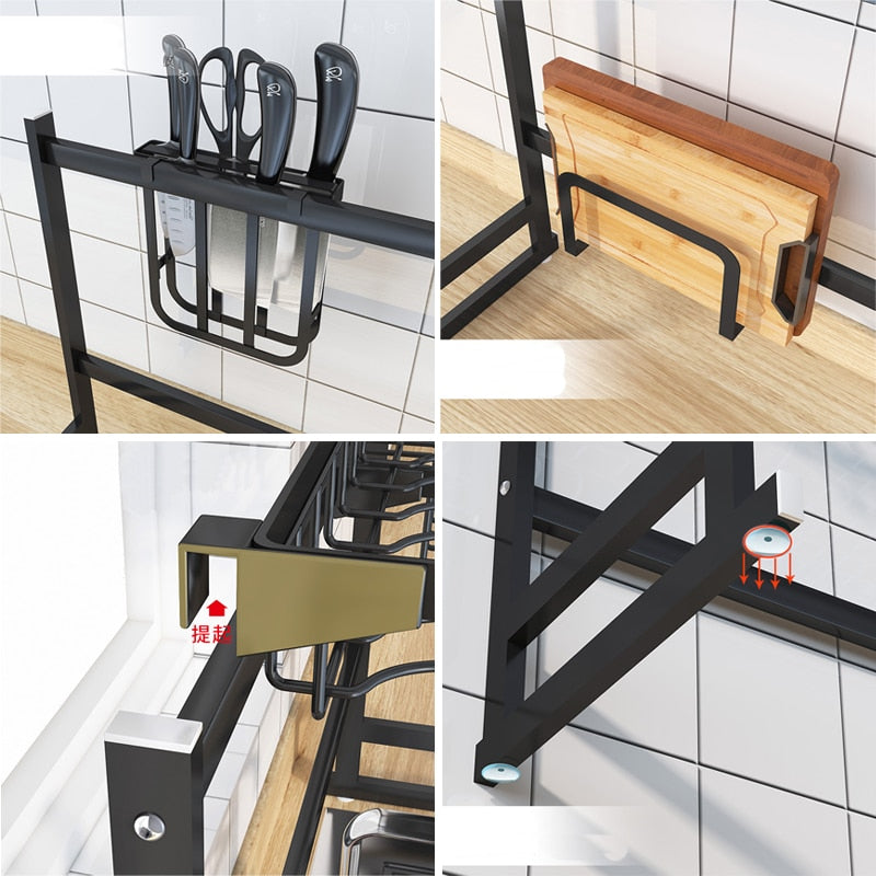 Edelstahl-Abtropfgestell für Spülbecken