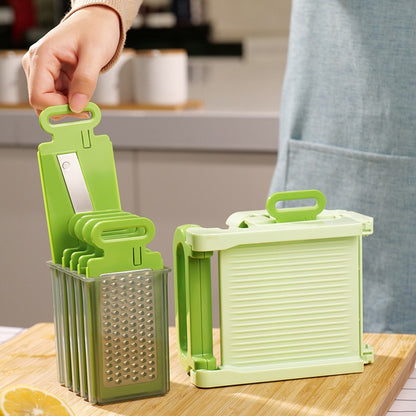 5-in-1 Gemüseschneider mit integrierter Aufbewahrungsbox