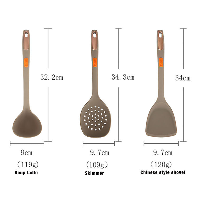 7-teiliges Silikon-Kochbesteck-Set