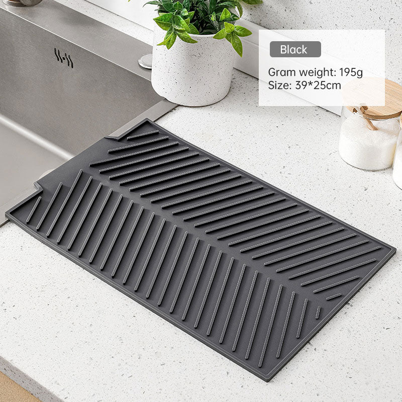 Silikon-Abtropfmatte für Spülbecken zuschneidbar und hitzebeständig