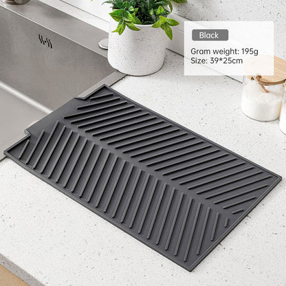 Silikon-Abtropfmatte für Spülbecken zuschneidbar und hitzebeständig
