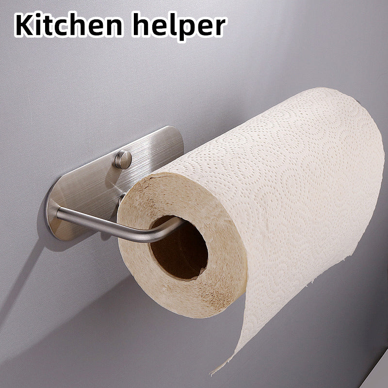 Edelstahl-Küchenrollenhalter mit Lochdesign für Schrank