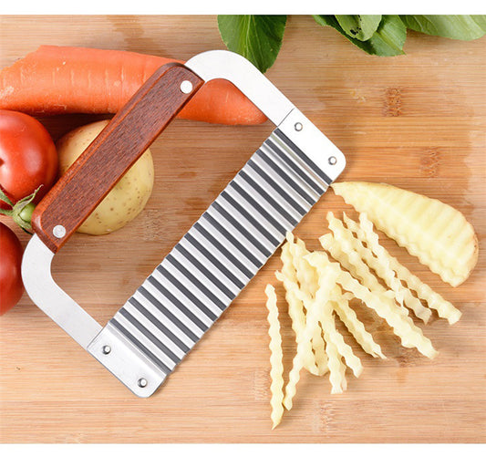 Edelstahl-Wellenmesser für Pommes Frites und Gemüse