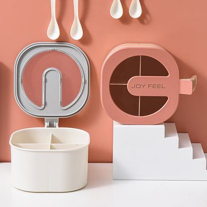 4-teiliges Gewürzboxset mit Deckel und gemeinsamem Ständer