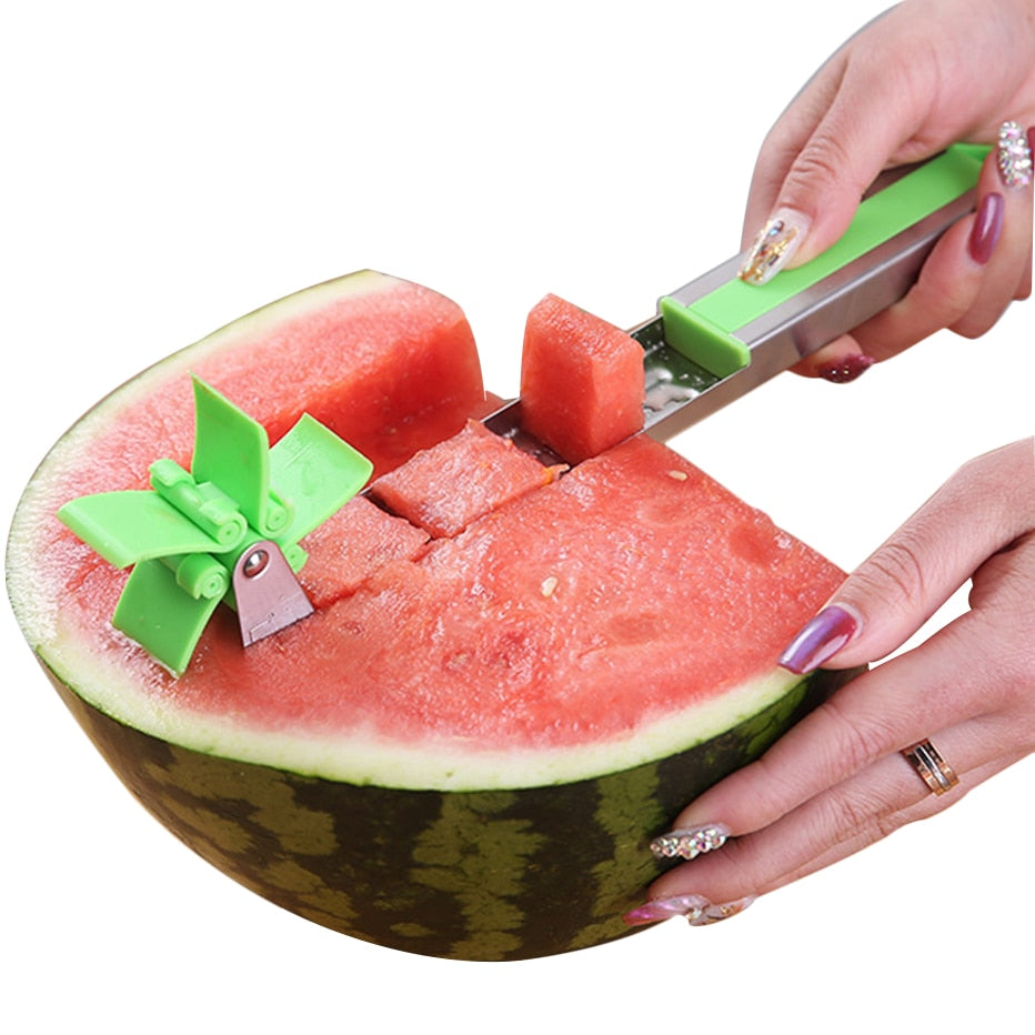 Windmühlen-förmiger Wassermelonenschneider aus Kunststoff