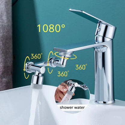 Universell schwenkbarer 1080°-Wasserhahn-Verlängerungsaufsatz