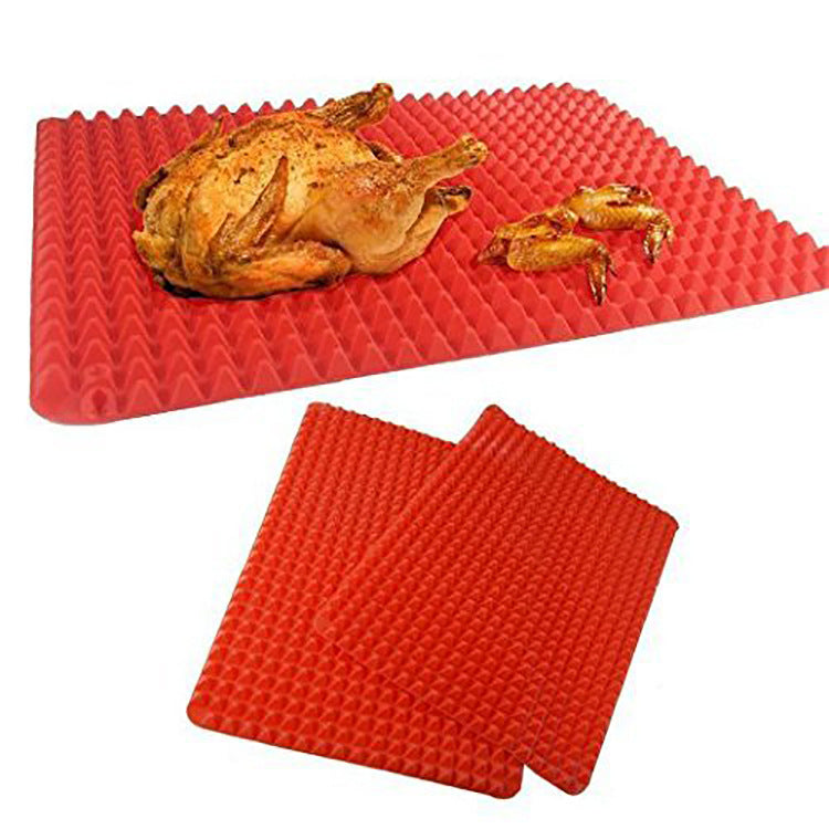 Pyramidenförmige Silikon-Backmatte hitzeisolierend