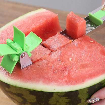 Windmühlen-förmiger Wassermelonenschneider aus Kunststoff