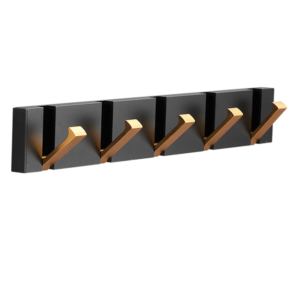 Faltbarer Wandhaken für Küche, Bad und Flur Schwarz-Gold