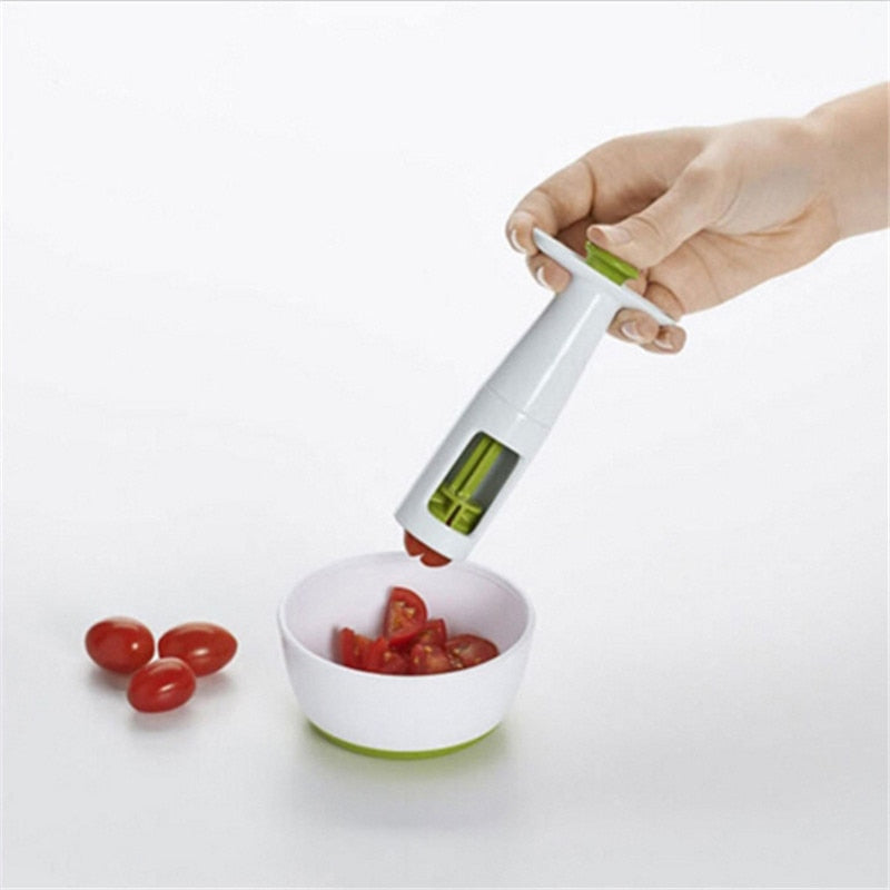Tomaten- und Trauben-Schneider mit Griffen