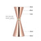 Copper-Plated Jigger with Gold Ring 30/60ml