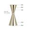 Gold Plated Jigger with Gold Ring 30/60ml