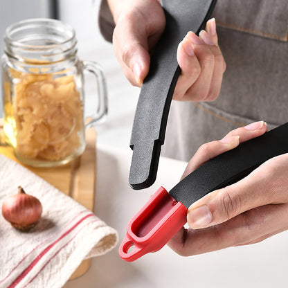 3-in-1 Silikon-Pfannenwender mit Grillzange
