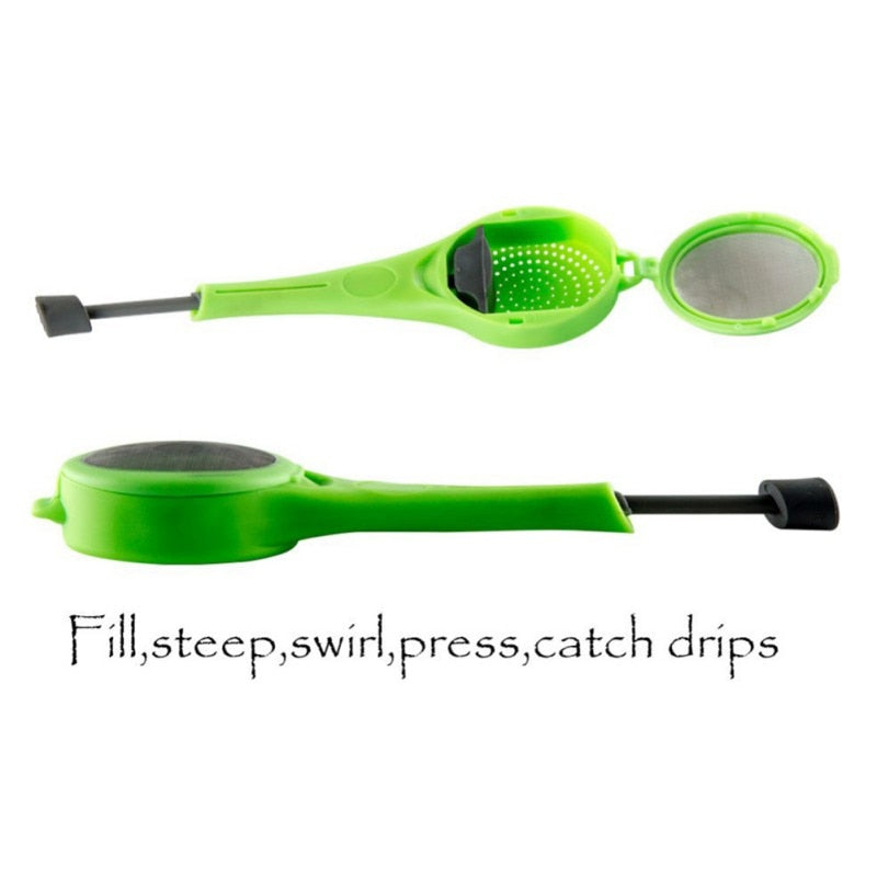 Tee-Ei mit Tropfschale für losen Tee