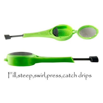Tee-Ei mit Tropfschale für losen Tee