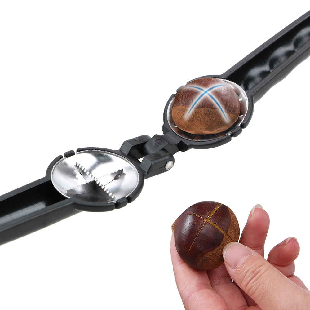 2-in-1 Nussknacker für Kastanien und Walnüsse
