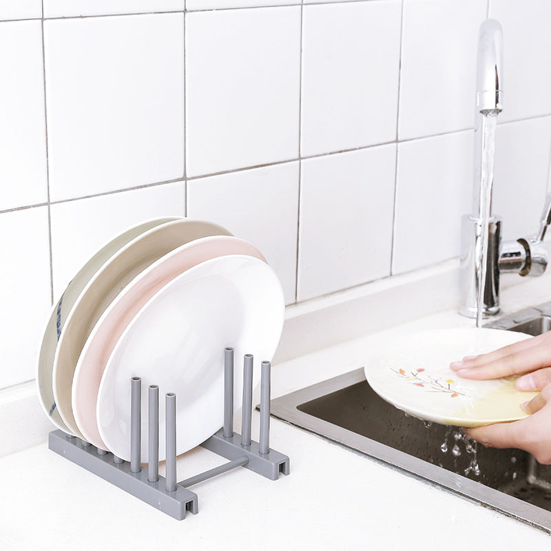 Mehrstöckiges Abtropfgestell für Teller, Töpfe und Deckel
