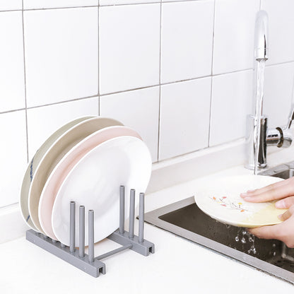 Mehrstöckiges Abtropfgestell für Teller, Töpfe und Deckel