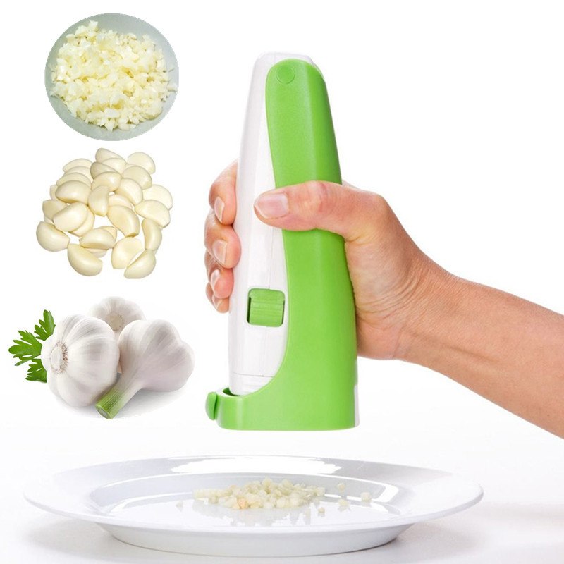 Handlicher Knoblauchschneider und -presser