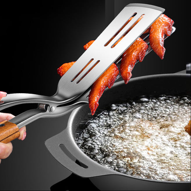 Edelstahl-Fischwender mit Grillzange