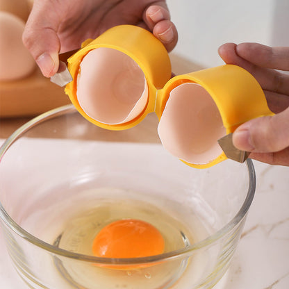 Kreativer Eieröffner mit integriertem Eierschneebesen