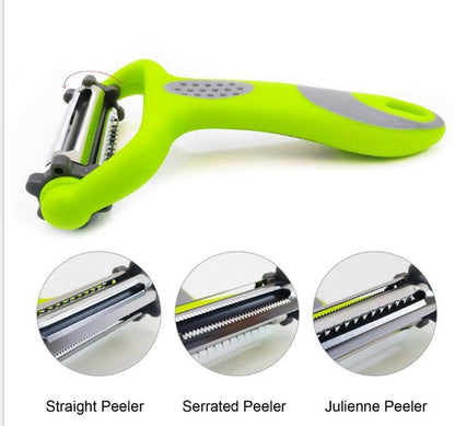 3-in-1 Gemüseschäler mit 360°-Rotation