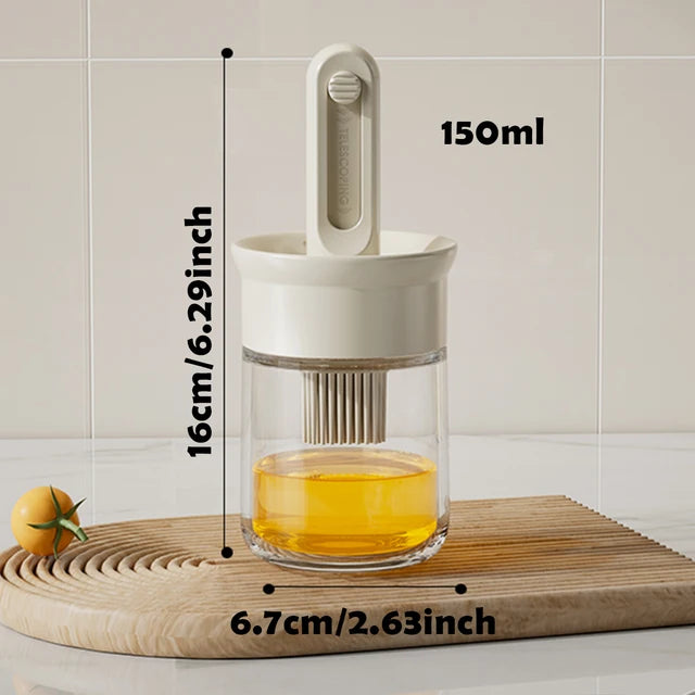Teleskop-Backpinsel mit hitzebeständiger Flasche