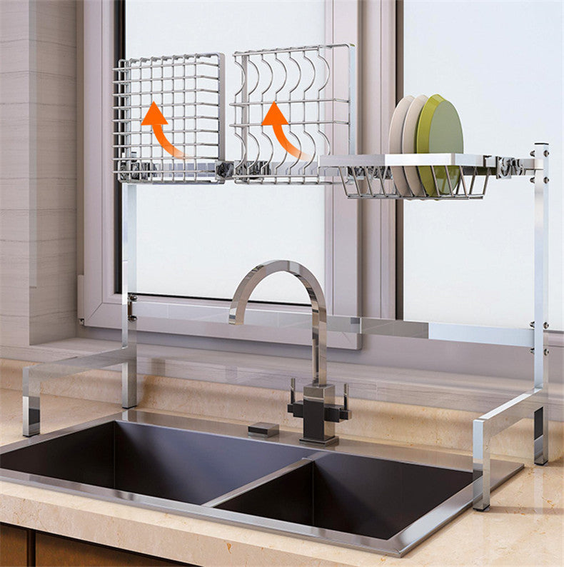 Edelstahl-Abtropfgestell für Spülbecken