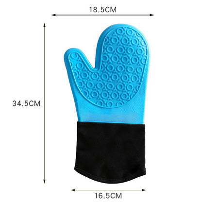 Hitzebeständiger Silikon-Ofenhandschuh mit langem Arm