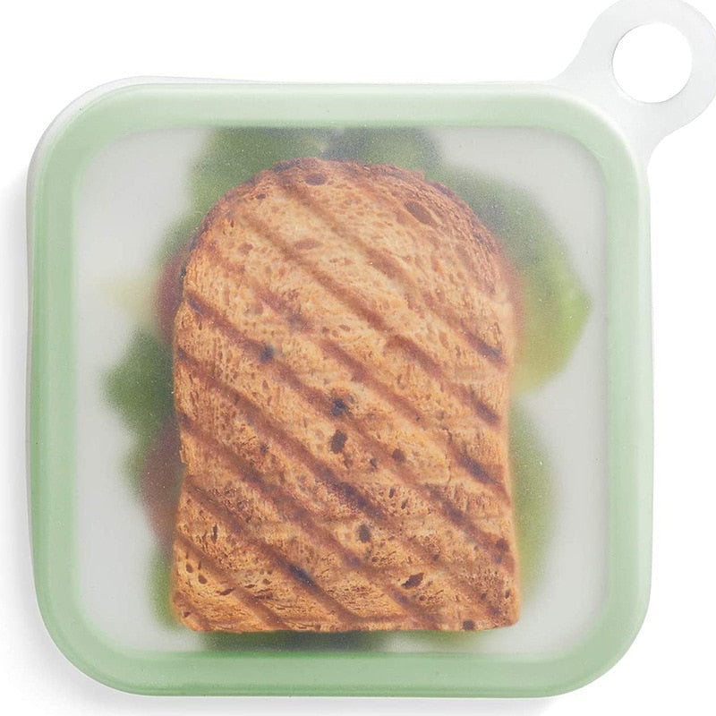 Faltbare Silikon-Lunchbox mit Sandwichfach