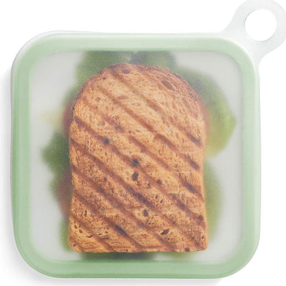 Faltbare Silikon-Lunchbox mit Sandwichfach