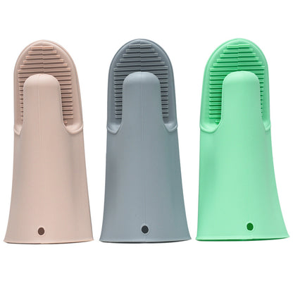 Hitzebeständige Zwei-Finger-Silikon-Küchenhandschuhe