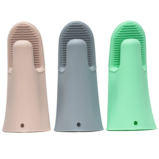 Hitzebeständige Zwei-Finger-Silikon-Küchenhandschuhe