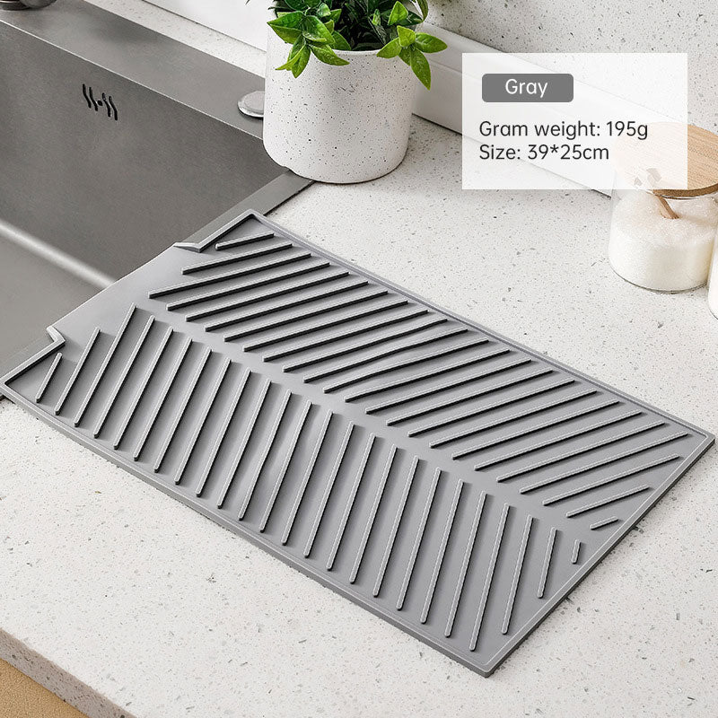 Silikon-Abtropfmatte für Spülbecken zuschneidbar und hitzebeständig