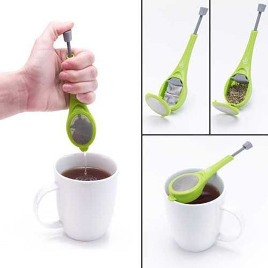 Tee-Ei mit Tropfschale für losen Tee