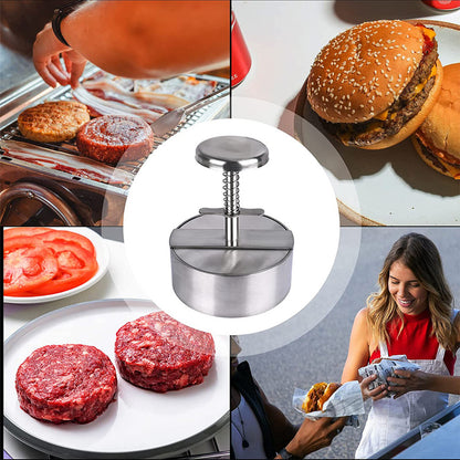 Manuelle Edelstahl-Burgerpresse