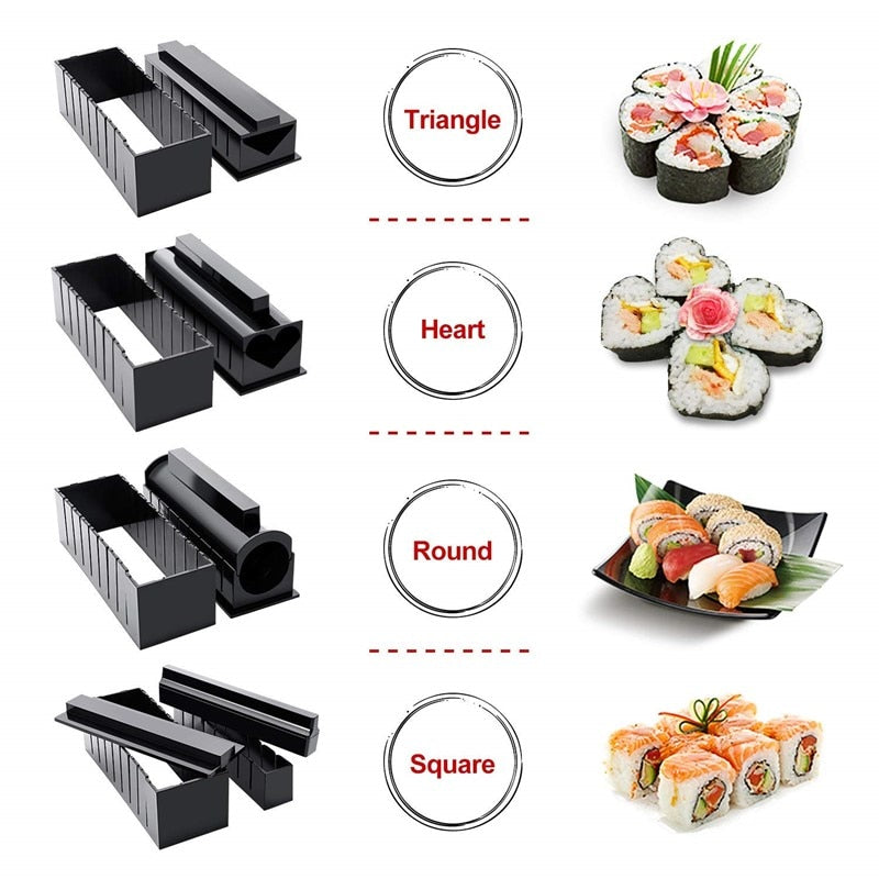 DIY Sushi-Set mit Reisformen und Werkzeugen