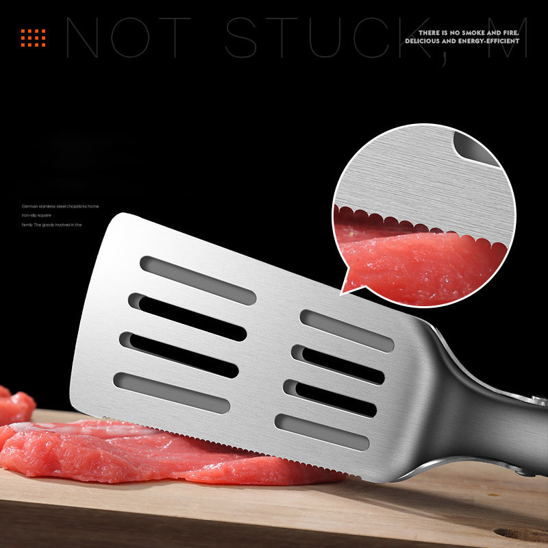 Edelstahl-Fischwender mit Grillzange