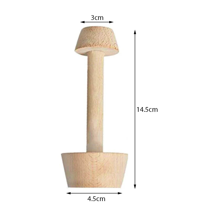 Doppelseitige Holz-Tortenform für Gebäck
